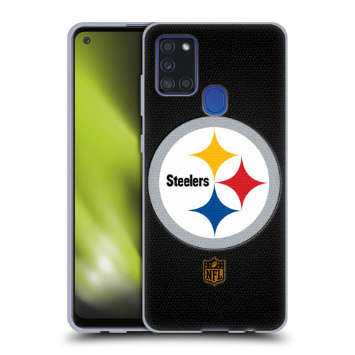 NFL Pittsburgh Steelers Logo Football Soft Gel Case for Samsung Galaxy A21s (2020)