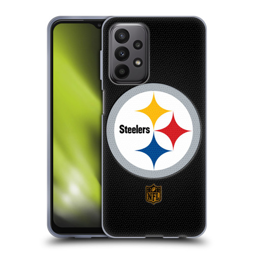NFL Pittsburgh Steelers Logo Football Soft Gel Case for Samsung Galaxy A23 / 5G (2022)