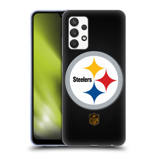 NFL Pittsburgh Steelers Logo Football Soft Gel Case for Samsung Galaxy A32 (2021)
