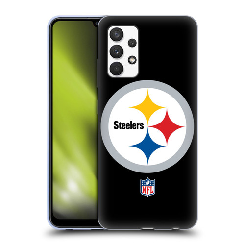 NFL Pittsburgh Steelers Logo Plain Soft Gel Case for Samsung Galaxy A32 (2021)