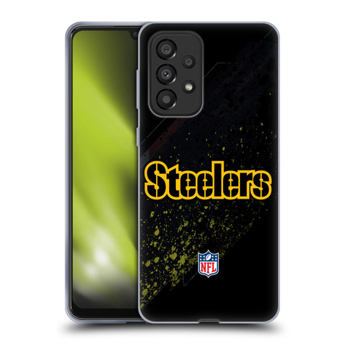 NFL Pittsburgh Steelers Logo Blur Soft Gel Case for Samsung Galaxy A33 5G (2022)