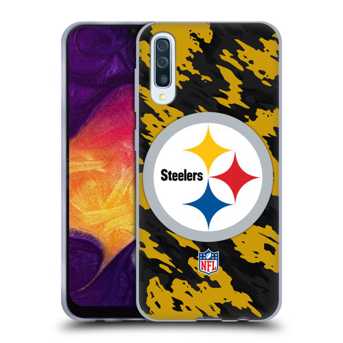 NFL Pittsburgh Steelers Logo Camou Soft Gel Case for Samsung Galaxy A50/A30s (2019)