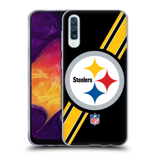 NFL Pittsburgh Steelers Logo Stripes Soft Gel Case for Samsung Galaxy A50/A30s (2019)