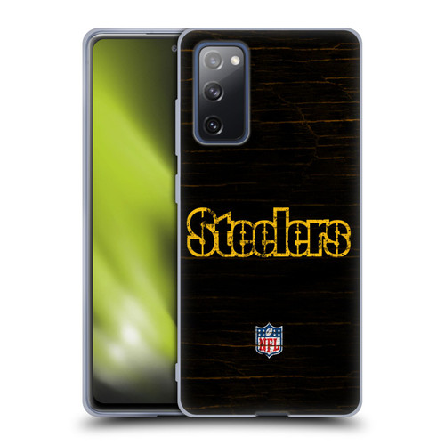 NFL Pittsburgh Steelers Logo Distressed Look Soft Gel Case for Samsung Galaxy S20 FE / 5G