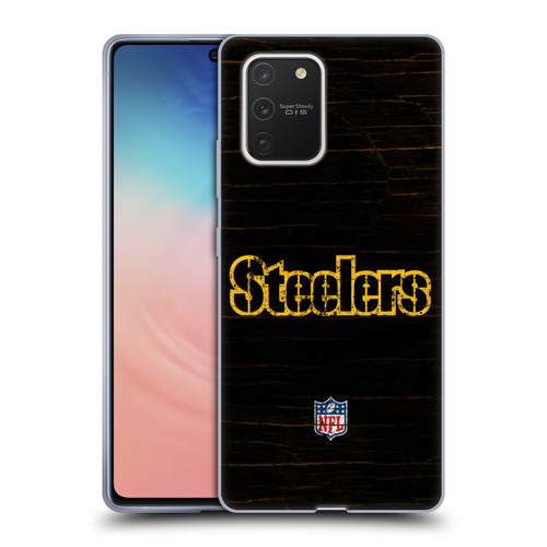 NFL Pittsburgh Steelers Logo Distressed Look Soft Gel Case for Samsung Galaxy S10 Lite