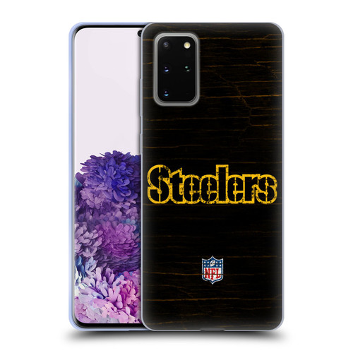 NFL Pittsburgh Steelers Logo Distressed Look Soft Gel Case for Samsung Galaxy S20+ / S20+ 5G