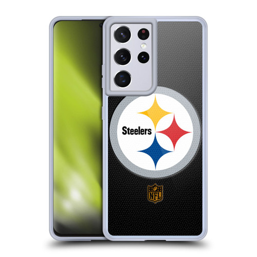 NFL Pittsburgh Steelers Logo Football Soft Gel Case for Samsung Galaxy S21 Ultra 5G