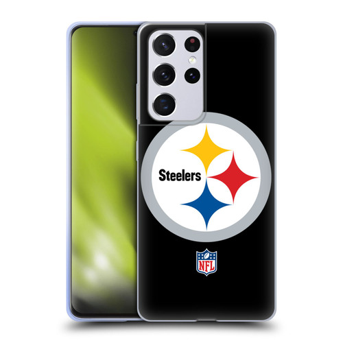 NFL Pittsburgh Steelers Logo Plain Soft Gel Case for Samsung Galaxy S21 Ultra 5G