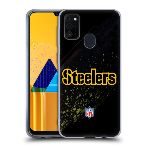 NFL Pittsburgh Steelers Logo Blur Soft Gel Case for Samsung Galaxy M30s (2019)/M21 (2020)