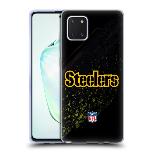 NFL Pittsburgh Steelers Logo Blur Soft Gel Case for Samsung Galaxy Note10 Lite
