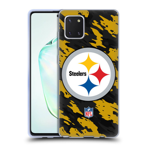 NFL Pittsburgh Steelers Logo Camou Soft Gel Case for Samsung Galaxy Note10 Lite