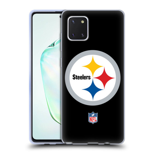 NFL Pittsburgh Steelers Logo Plain Soft Gel Case for Samsung Galaxy Note10 Lite