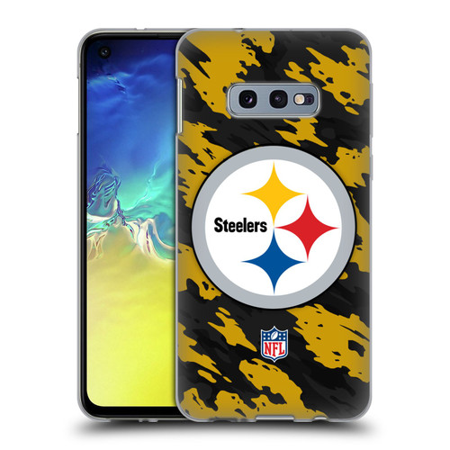 NFL Pittsburgh Steelers Logo Camou Soft Gel Case for Samsung Galaxy S10e
