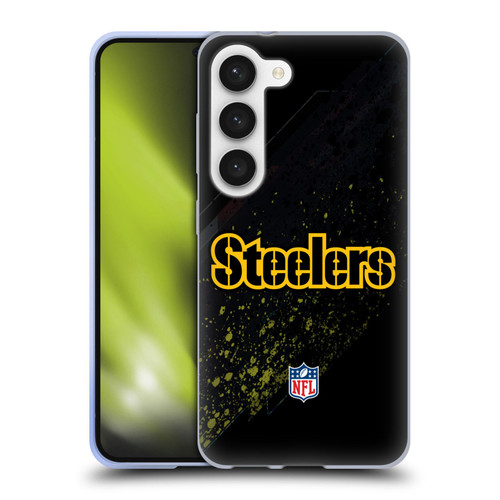 NFL Pittsburgh Steelers Logo Blur Soft Gel Case for Samsung Galaxy S23 5G