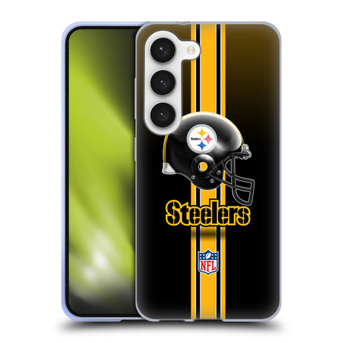 NFL Pittsburgh Steelers Logo Helmet Soft Gel Case for Samsung Galaxy S23 5G