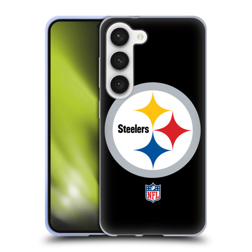 NFL Pittsburgh Steelers Logo Plain Soft Gel Case for Samsung Galaxy S23 5G