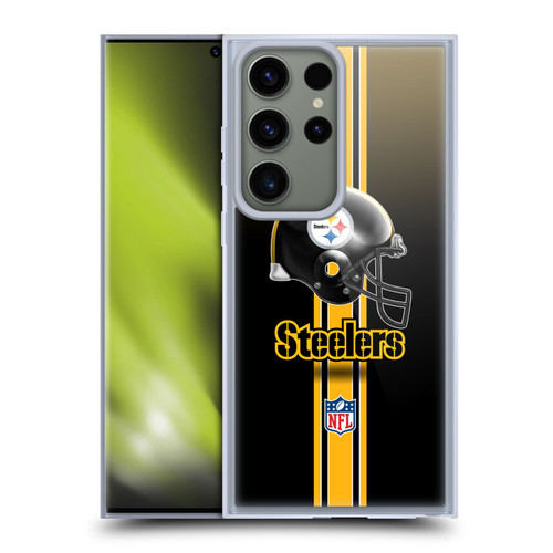 NFL Pittsburgh Steelers Logo Helmet Soft Gel Case for Samsung Galaxy S23 Ultra 5G