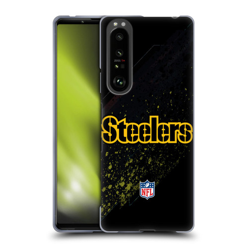 NFL Pittsburgh Steelers Logo Blur Soft Gel Case for Sony Xperia 1 III