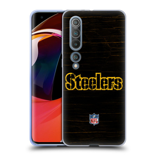 NFL Pittsburgh Steelers Logo Distressed Look Soft Gel Case for Xiaomi Mi 10 5G / Mi 10 Pro 5G