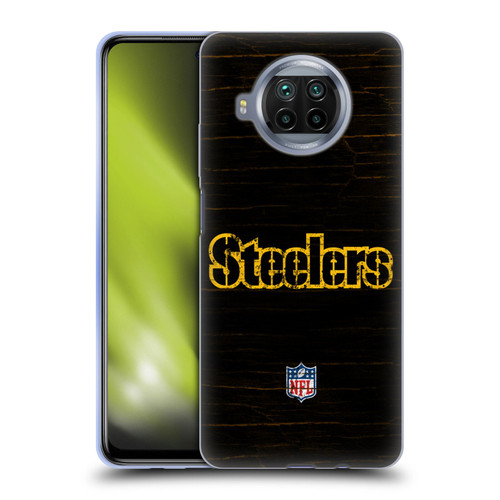 NFL Pittsburgh Steelers Logo Distressed Look Soft Gel Case for Xiaomi Mi 10T Lite 5G