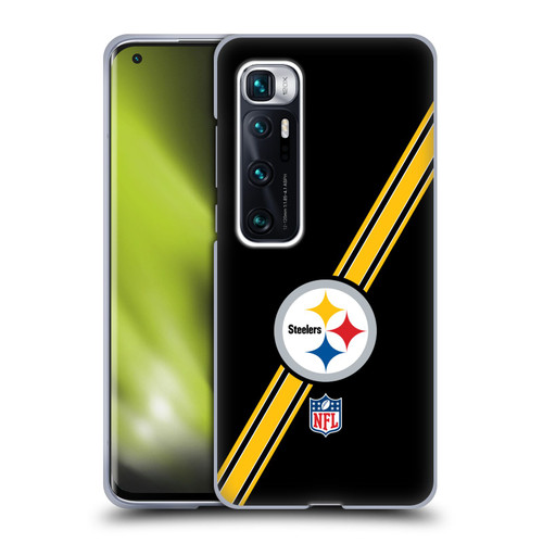 NFL Pittsburgh Steelers Logo Stripes Soft Gel Case for Xiaomi Mi 10 Ultra 5G
