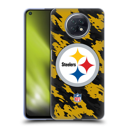 NFL Pittsburgh Steelers Logo Camou Soft Gel Case for Xiaomi Redmi Note 9T 5G