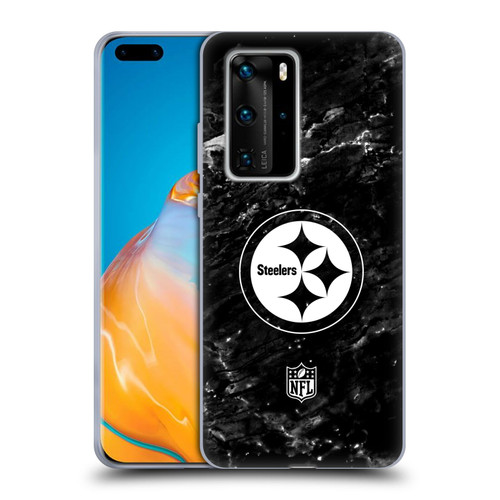 NFL Pittsburgh Steelers Artwork Marble Soft Gel Case for Huawei P40 Pro / P40 Pro Plus 5G