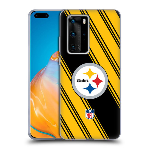 NFL Pittsburgh Steelers Artwork Stripes Soft Gel Case for Huawei P40 Pro / P40 Pro Plus 5G