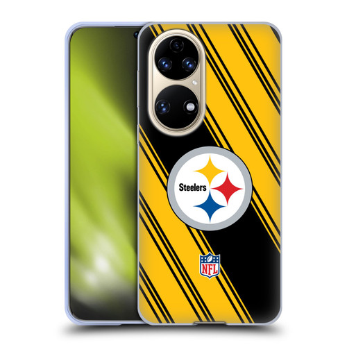 NFL Pittsburgh Steelers Artwork Stripes Soft Gel Case for Huawei P50