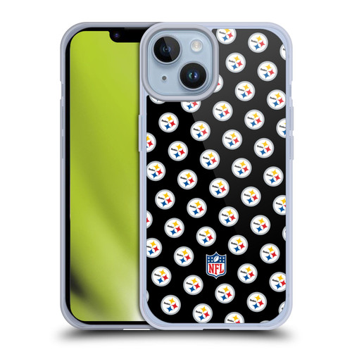 NFL Pittsburgh Steelers Artwork Patterns Soft Gel Case for Apple iPhone 14