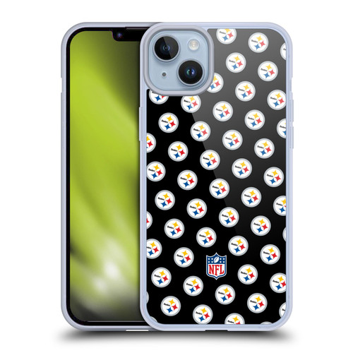 NFL Pittsburgh Steelers Artwork Patterns Soft Gel Case for Apple iPhone 14 Plus