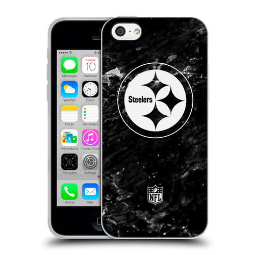 NFL Pittsburgh Steelers Artwork Marble Soft Gel Case for Apple iPhone 5c