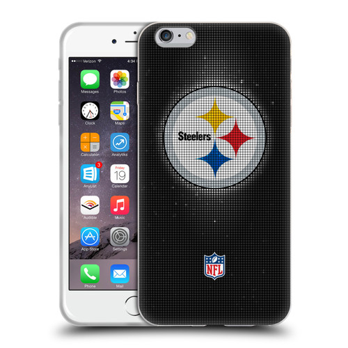 NFL Pittsburgh Steelers Artwork LED Soft Gel Case for Apple iPhone 6 Plus / iPhone 6s Plus
