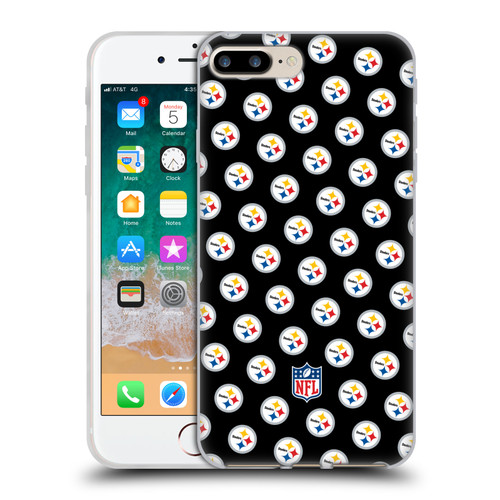 NFL Pittsburgh Steelers Artwork Patterns Soft Gel Case for Apple iPhone 7 Plus / iPhone 8 Plus