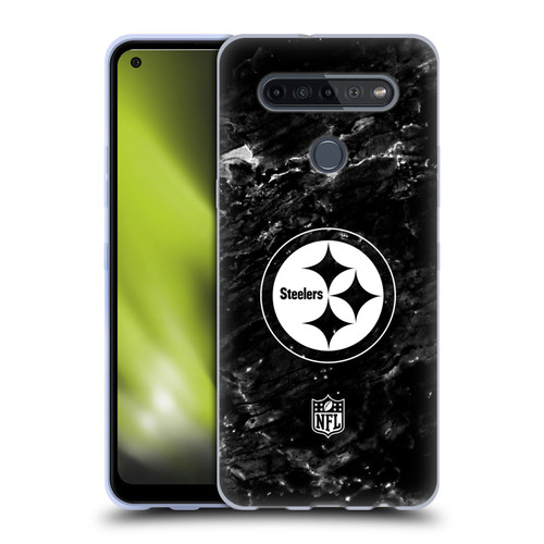 NFL Pittsburgh Steelers Artwork Marble Soft Gel Case for LG K51S