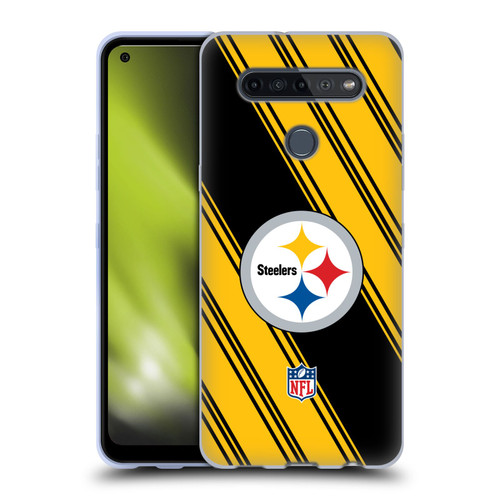 NFL Pittsburgh Steelers Artwork Stripes Soft Gel Case for LG K51S