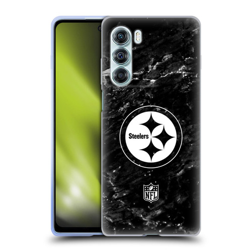 NFL Pittsburgh Steelers Artwork Marble Soft Gel Case for Motorola Edge S30 / Moto G200 5G