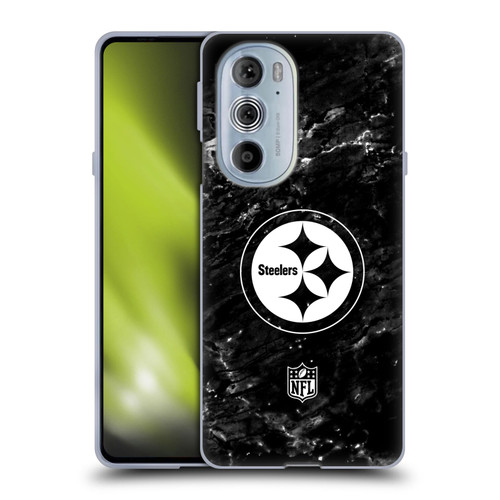 NFL Pittsburgh Steelers Artwork Marble Soft Gel Case for Motorola Edge X30