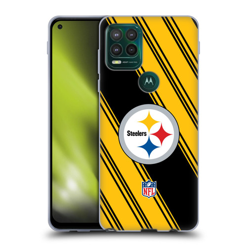 NFL Pittsburgh Steelers Artwork Stripes Soft Gel Case for Motorola Moto G Stylus 5G 2021