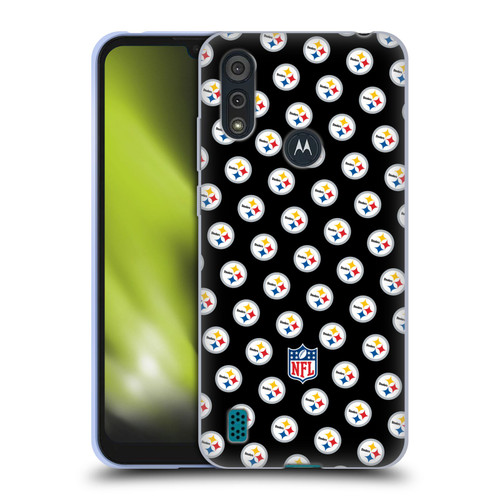 NFL Pittsburgh Steelers Artwork Patterns Soft Gel Case for Motorola Moto E6s (2020)