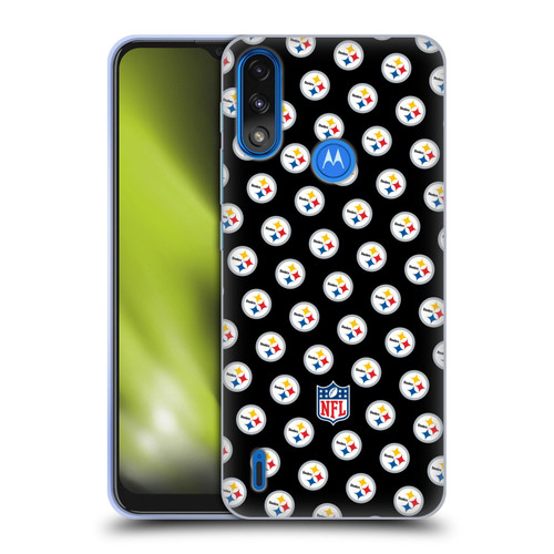 NFL Pittsburgh Steelers Artwork Patterns Soft Gel Case for Motorola Moto E7 Power / Moto E7i Power