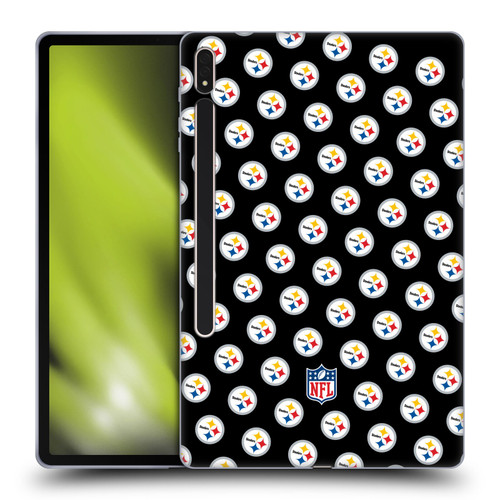 NFL Pittsburgh Steelers Artwork Patterns Soft Gel Case for Samsung Galaxy Tab S8 Plus
