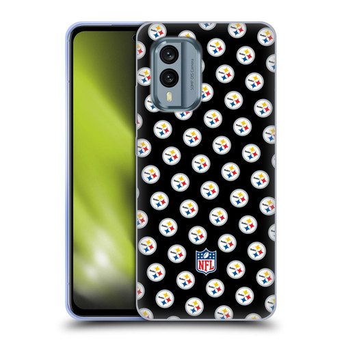 NFL Pittsburgh Steelers Artwork Patterns Soft Gel Case for Nokia X30