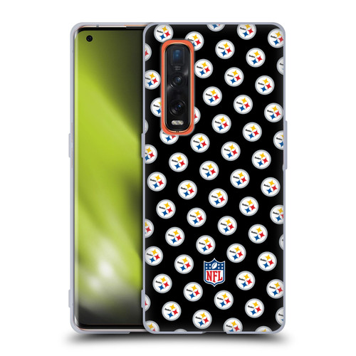 NFL Pittsburgh Steelers Artwork Patterns Soft Gel Case for OPPO Find X2 Pro 5G
