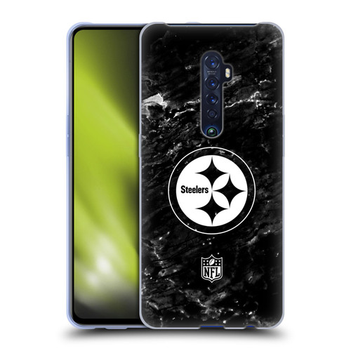 NFL Pittsburgh Steelers Artwork Marble Soft Gel Case for OPPO Reno 2