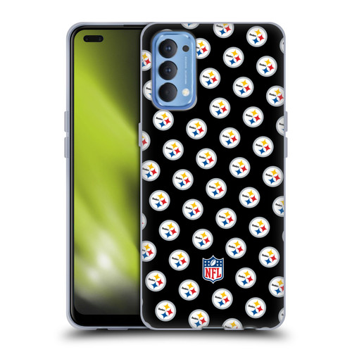 NFL Pittsburgh Steelers Artwork Patterns Soft Gel Case for OPPO Reno 4 5G