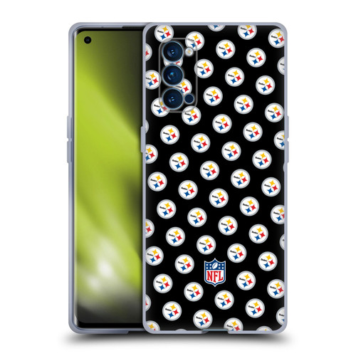 NFL Pittsburgh Steelers Artwork Patterns Soft Gel Case for OPPO Reno 4 Pro 5G