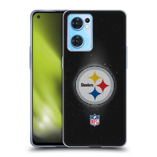 NFL Pittsburgh Steelers Artwork LED Soft Gel Case for OPPO Reno7 5G / Find X5 Lite