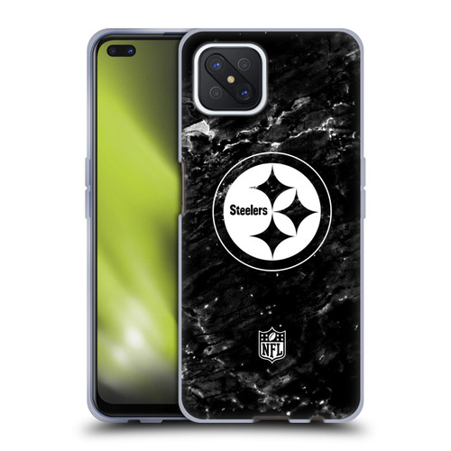 NFL Pittsburgh Steelers Artwork Marble Soft Gel Case for OPPO Reno4 Z 5G