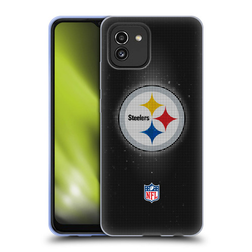 NFL Pittsburgh Steelers Artwork LED Soft Gel Case for Samsung Galaxy A03 (2021)